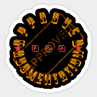 Approved For Augmentation Sticker